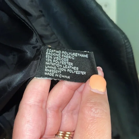 a.n.a. Faux leather jacket size small - Picture 5 of 8